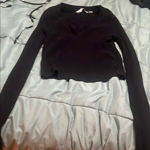 Black Long Sleeve Top